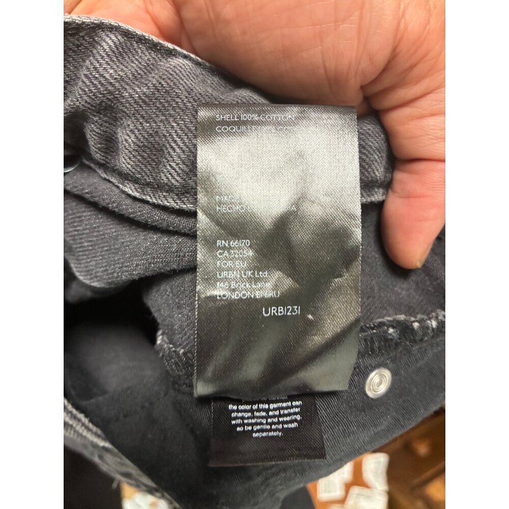 Urban Outfitters BDG Denim Jeans Mom High Rise Black Size 27 - Picture 8 of 10